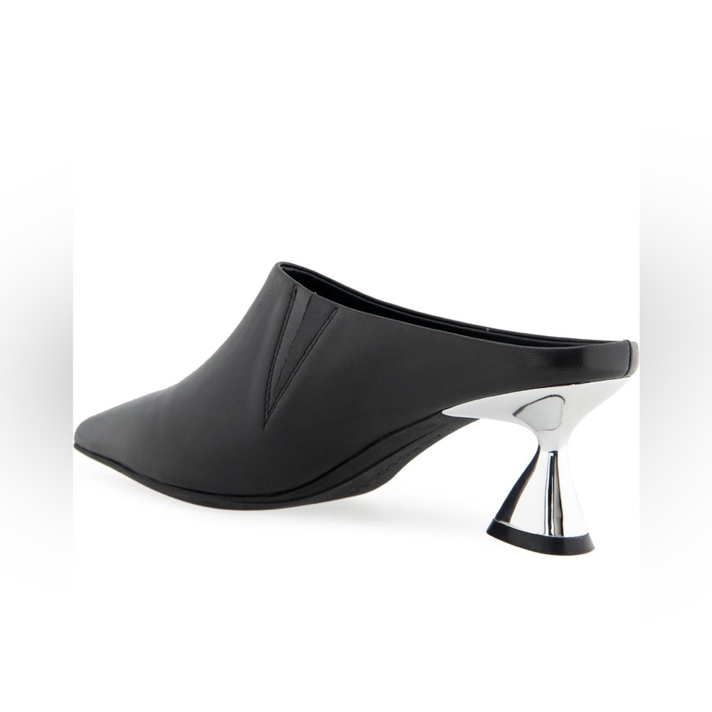 NEW Aerosoles Jama Pointed Toe Mule Black Leather 8 - Picture 2 of 11